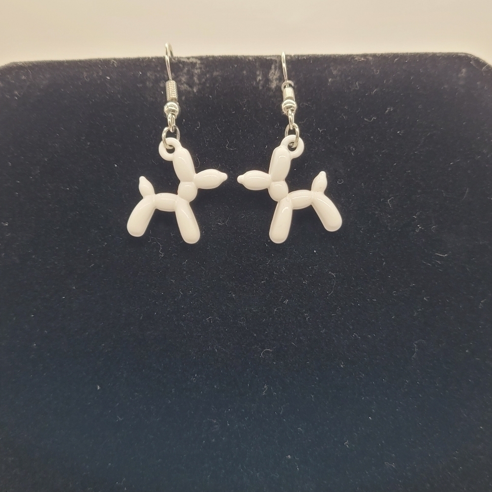 Enamel Cartoon Balloon Dog Earrings​​​